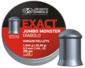 JSB Jumbo Exact Monster Airgun Pellets .22 - 5.52 _ 25.39 grain 200 pc