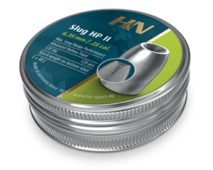 H&N .25 Airrifle Slugs HP II 34 Grain 120 pc (.250 6.35)