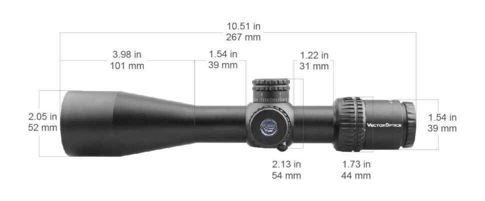 Vector Optics Veyron 4-16×44 FFP Rifle Scope (SCFF-22)