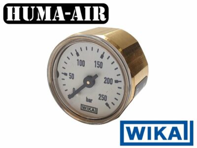 Wika 28 mm regulator pressure gauge upgrade set 250 bar for Fx Maverick with optional black cover