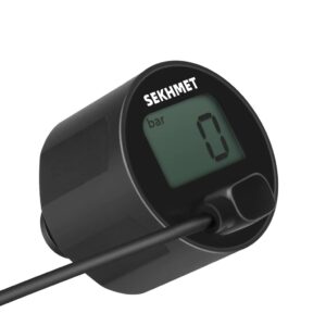 Sekhmet Digital Mini Pressure Gauge 25 mm. Black G1/8 BSP Threads 300 Bar