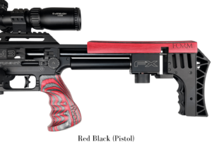 Laminated Pistol Grip Red and Black By Form Rifle Stocks