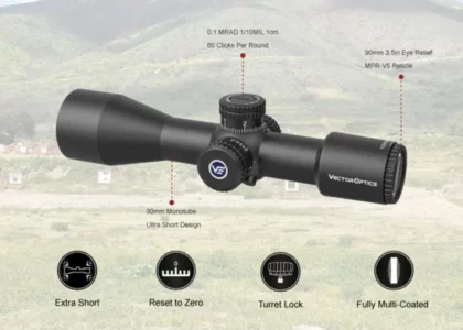 Vector Optics Veyron 10×44 SFP MPR-V5 Compact Rifle Scope (SCOM-41)