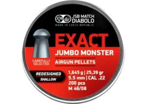 JSB Jumbo Monster Redesigned Shallow .22 Airgun pellets