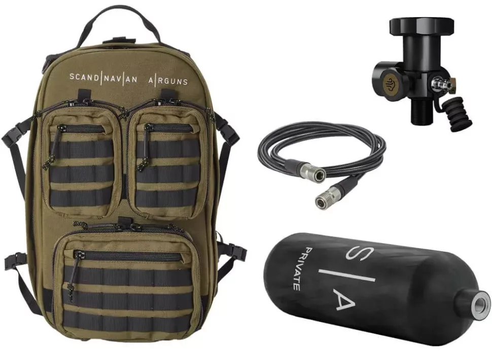 Backpack With 2 Litre Carbon Fibre Tank Set Skandinavian Arms